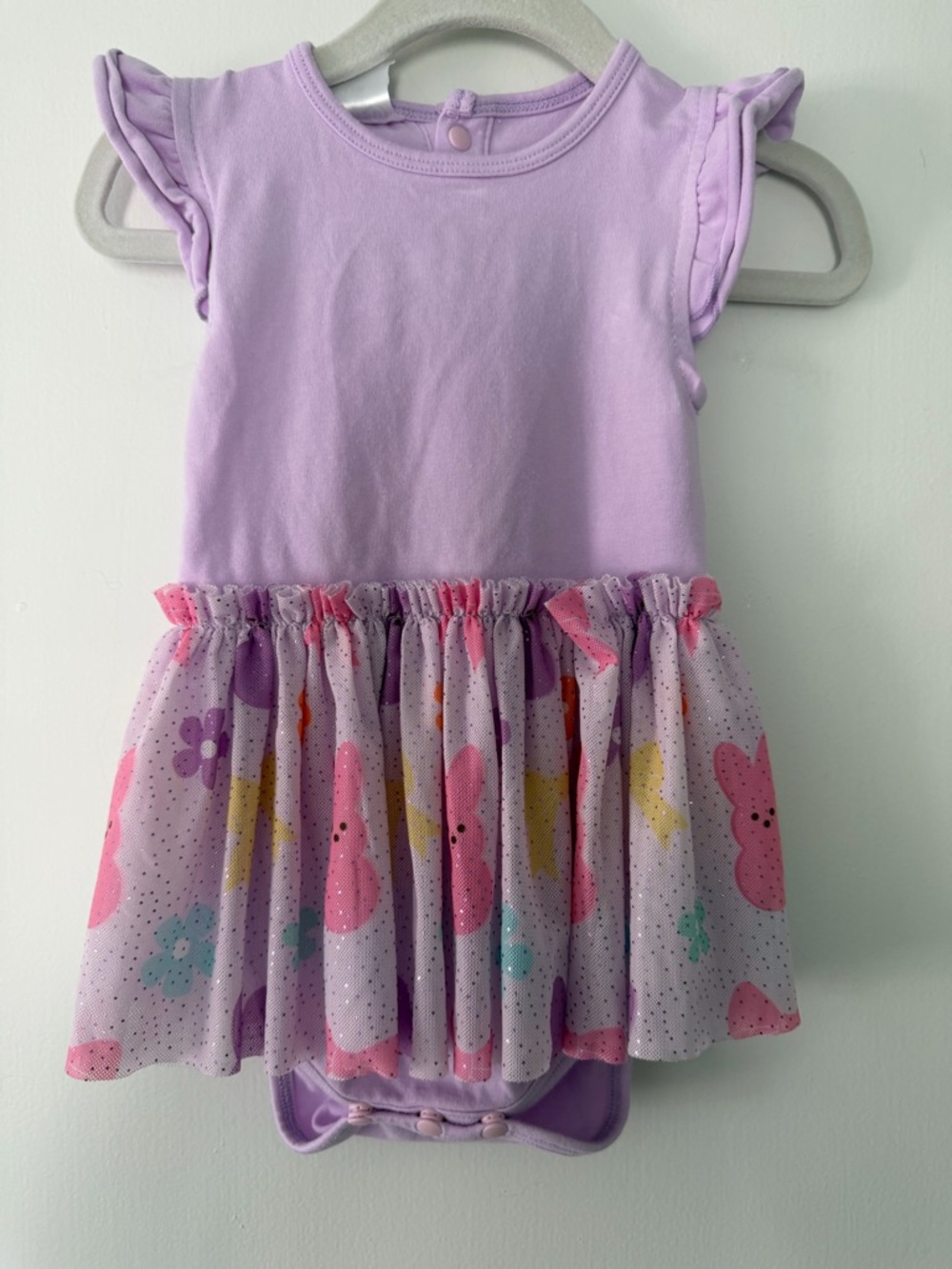 Sweet Wink Lilac Baby Girl Tulle Skirt Onesie Dress baby girl size 6-12m
